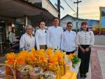 เทศบาลตำบลนาโพธิ์ รวมใจทำบุญตักบาตร รับโชคลาภวันปีใหม่ 2569